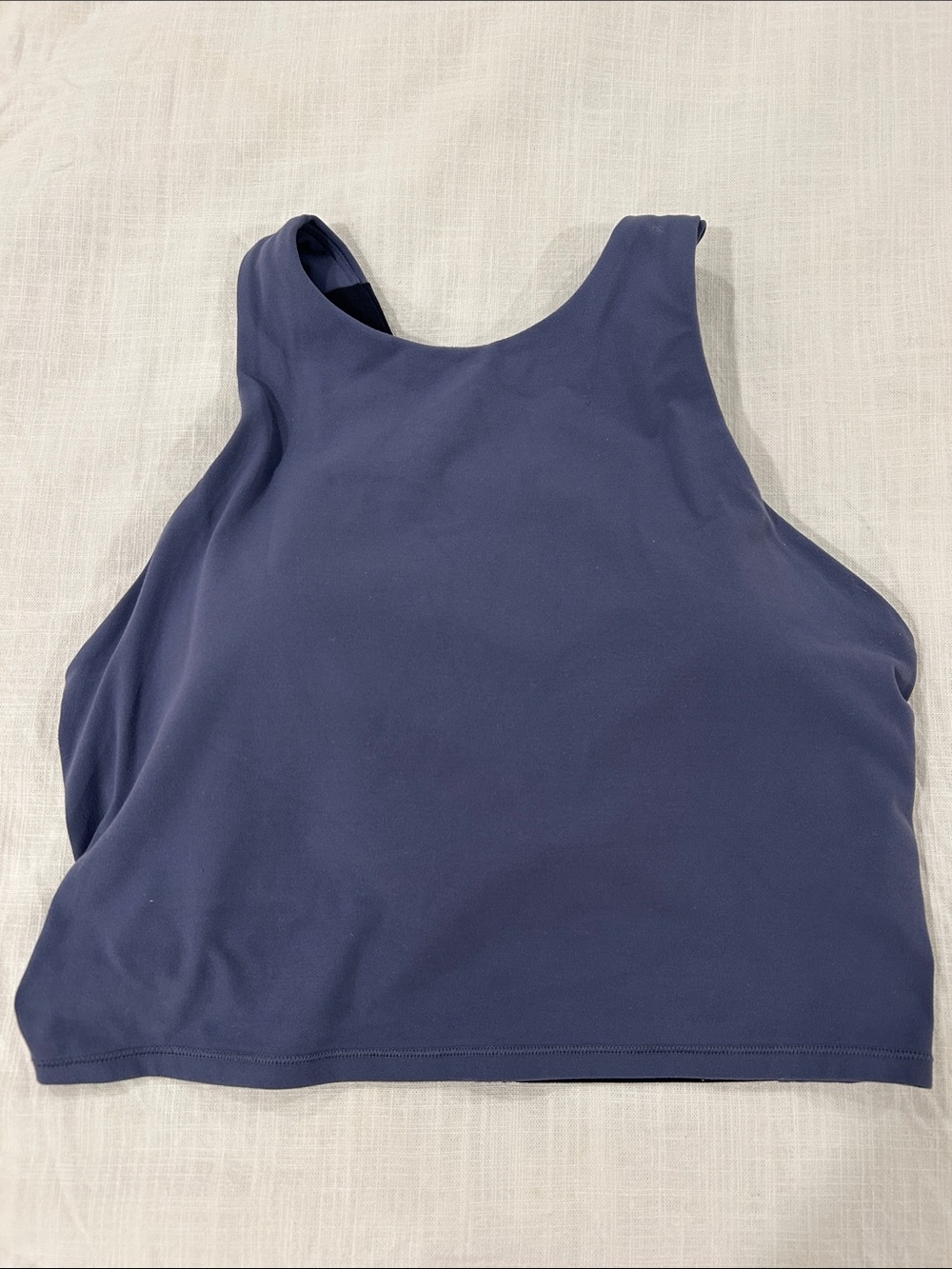 Women's Navy High-Neck Athletic Tank